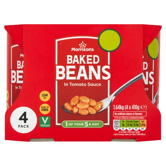 Morrisons Baked Beans in Tomato Sauce (4 pack)