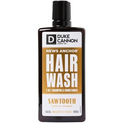 Duke Cannon News Anchor 2-in-1 Hair Wash, Sawtooth, Male (14 fl oz)