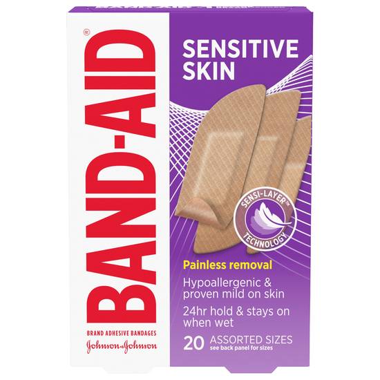 Band-Aid Sensitive Skin Bandages (20 ct )