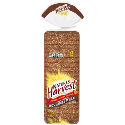 Nature's Harvest Stone Ground Whole Wheat Bread