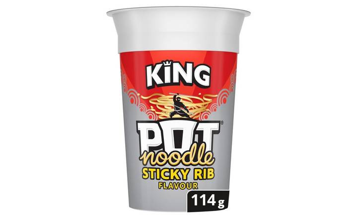 Pot Noodle King Pot Sticky Rib 114g (402197)