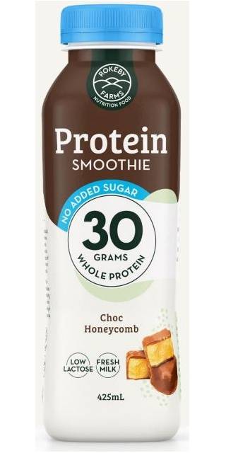 Rokeby Farms Protein Smoothie Choc Honeycomb 425ml