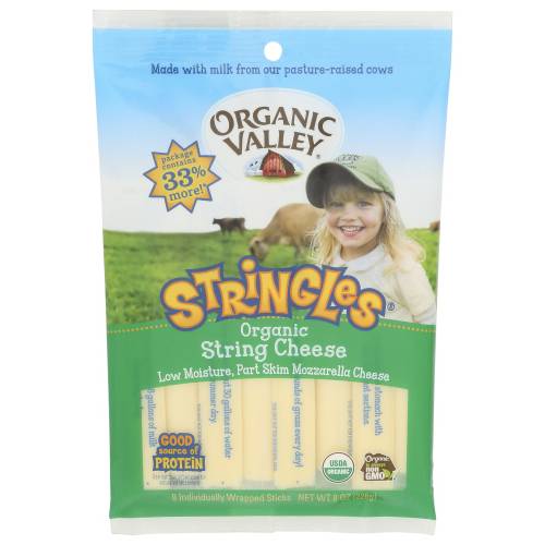 Organic Valley Organic Stringles Mozzarella String Cheese