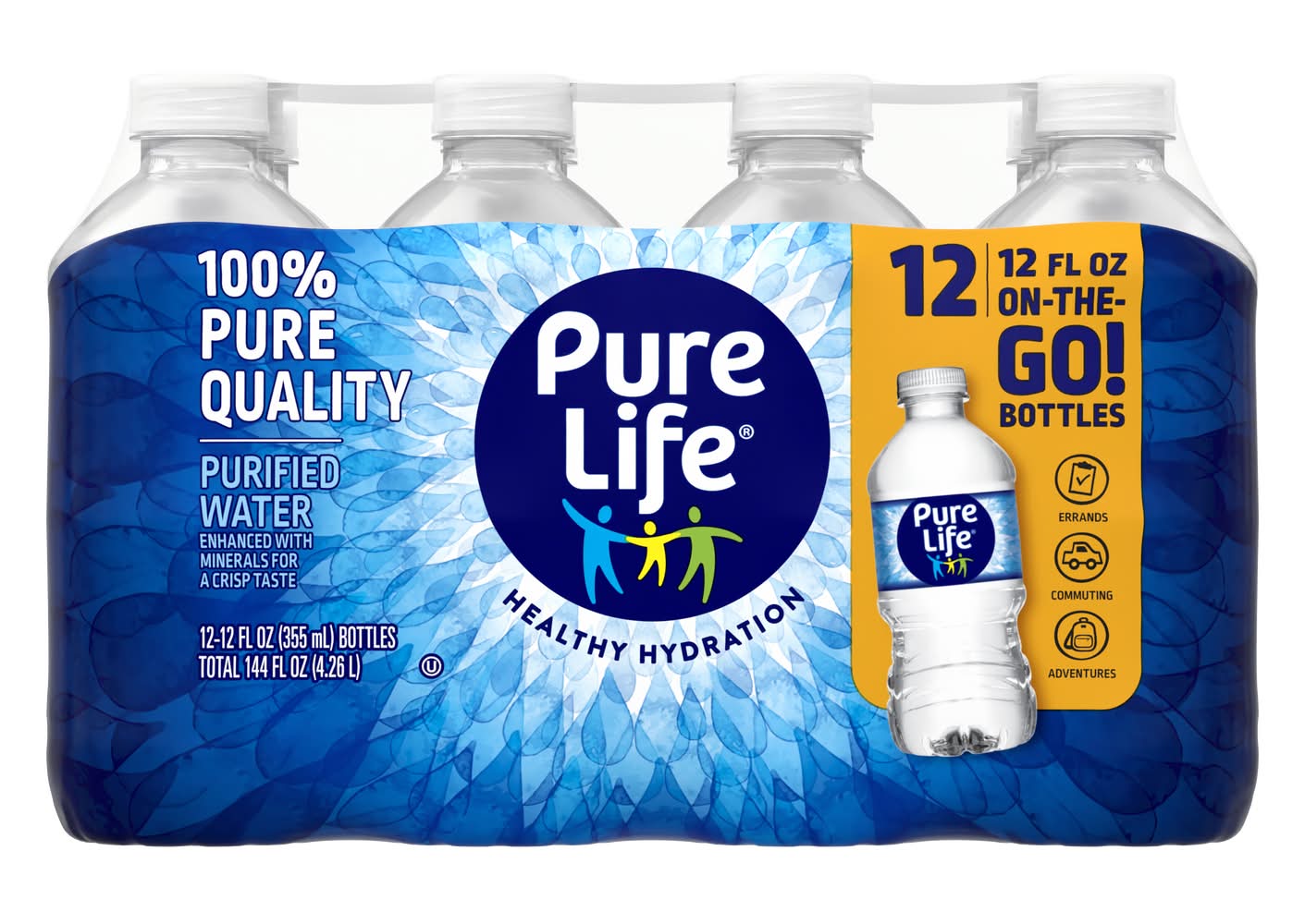 Pure Life Purified Water (12 x 12 fl oz)