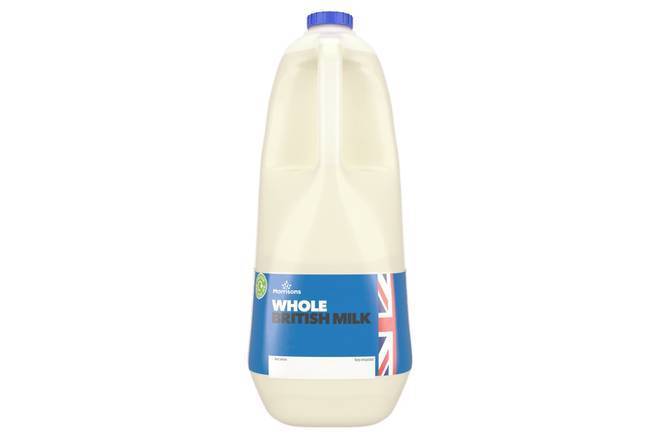 Morrisons British Whole Milk 4 Pint