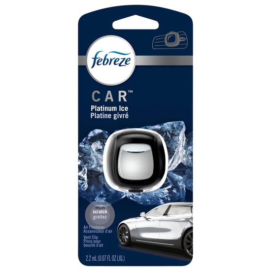 Febreze Platinum Ice Car Air Freshener Vent Clips (1 ct)