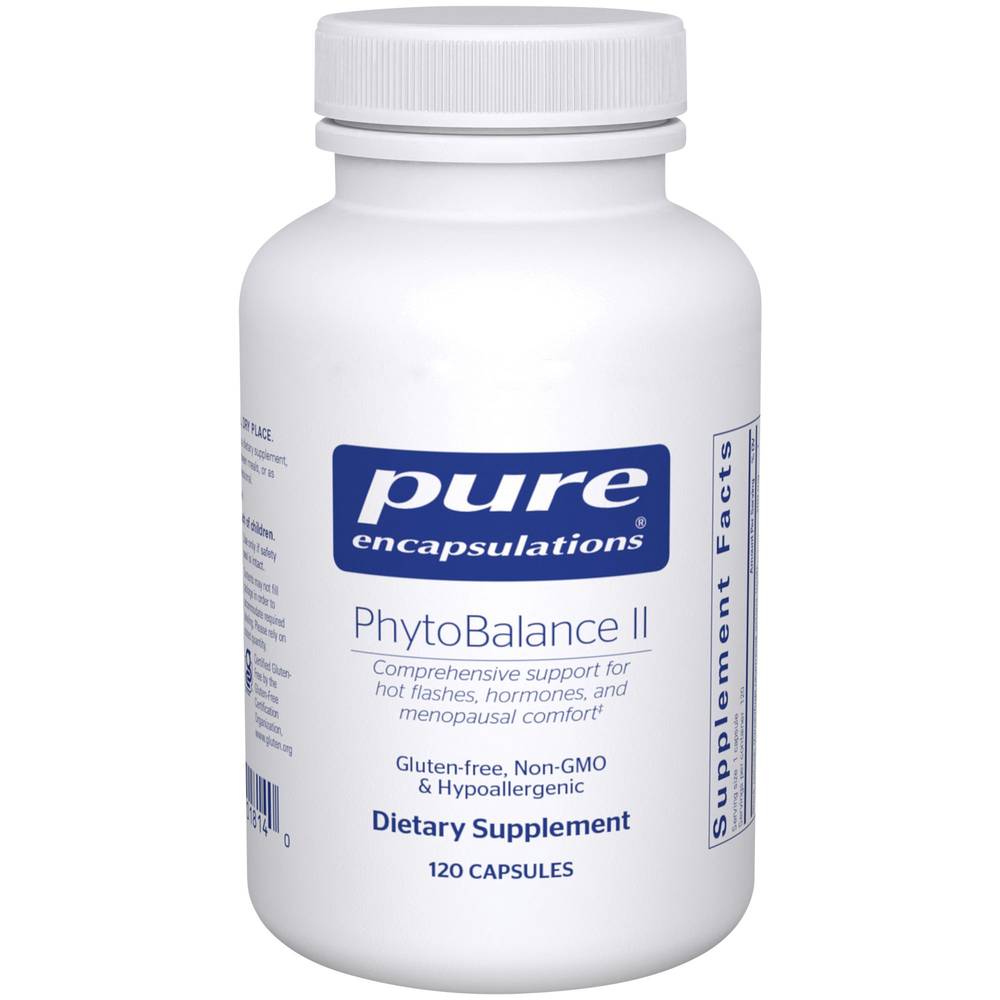 Phytobalance Ii - Supports Hot Flashes, Hormones & Menopausal Comfort (120 Capsules)