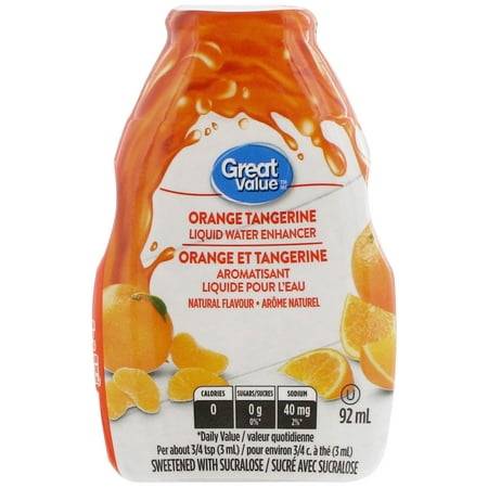 Great Value Orange Tangerine Liquid Water Enhancer (92 ml)