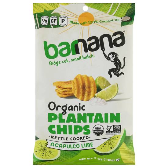 Barnana Organic Plantain Chips (acapulco lime)