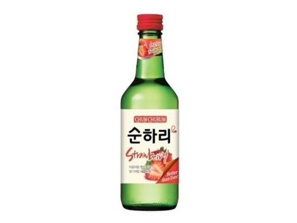 Soon Hari Strawberry Korean Soju (375 ml)