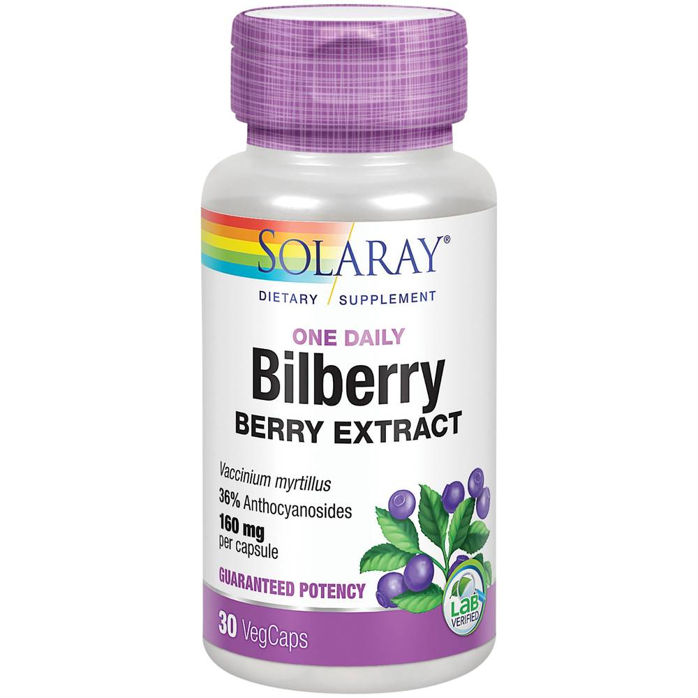 Bilberry - Guaranteed Potency - 160 Mg (30 Capsules)