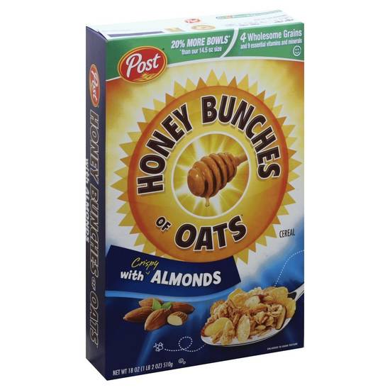 Honey Bunches Of Oats Cereal With Almonds (18 oz)