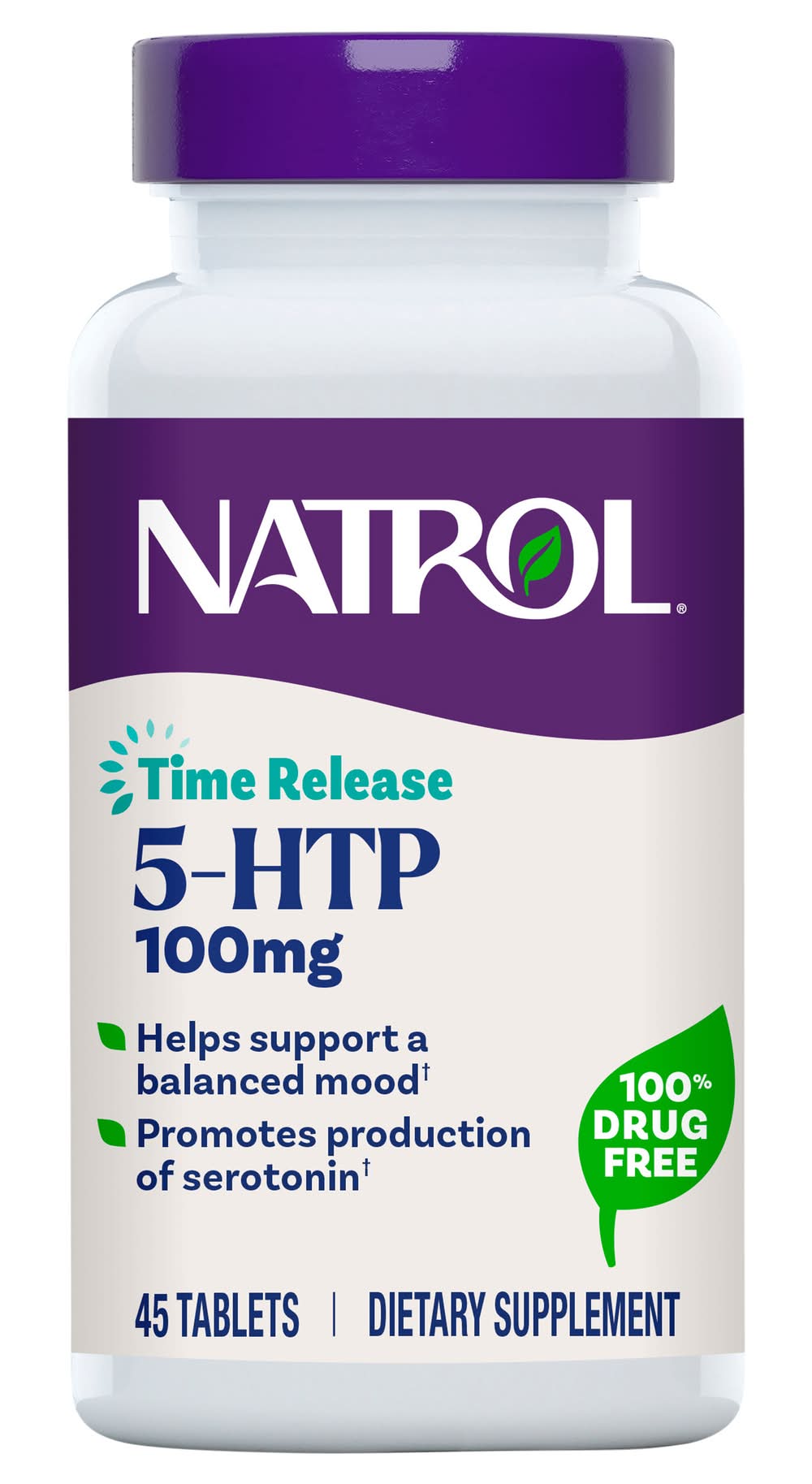Natrol Extra Strength 5-htp 100 mg Mood & Stress Tablets (3.6 oz, 45 ct)