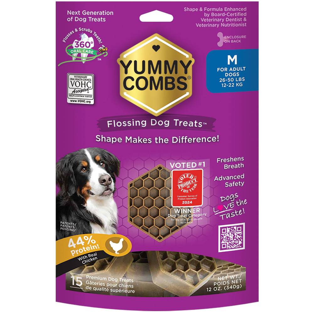 Yummy Combs Dog Dental Treats (m/chicken)