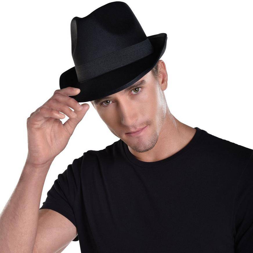 Party City Fedora Hat, Black