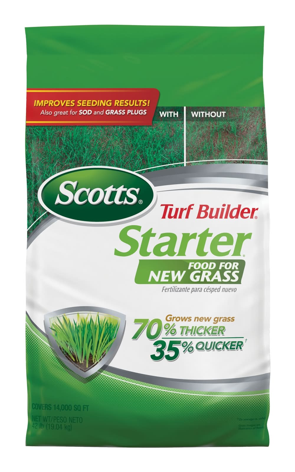 Scotts Turf Builder Starter Lawn Food 42-lb 14000-sq ft 24-25-4 All Purpose Lawn Starter Fertilizer