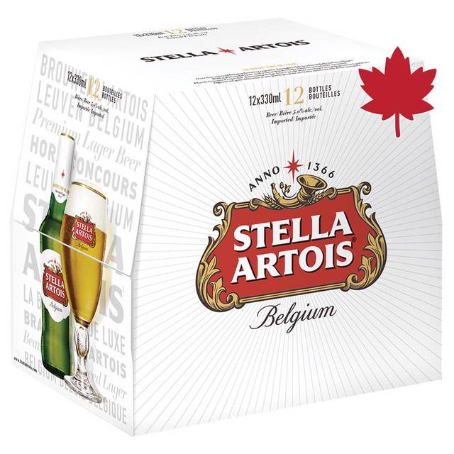 Stella Artois Premium Lager Beer (12 x 330 ml)