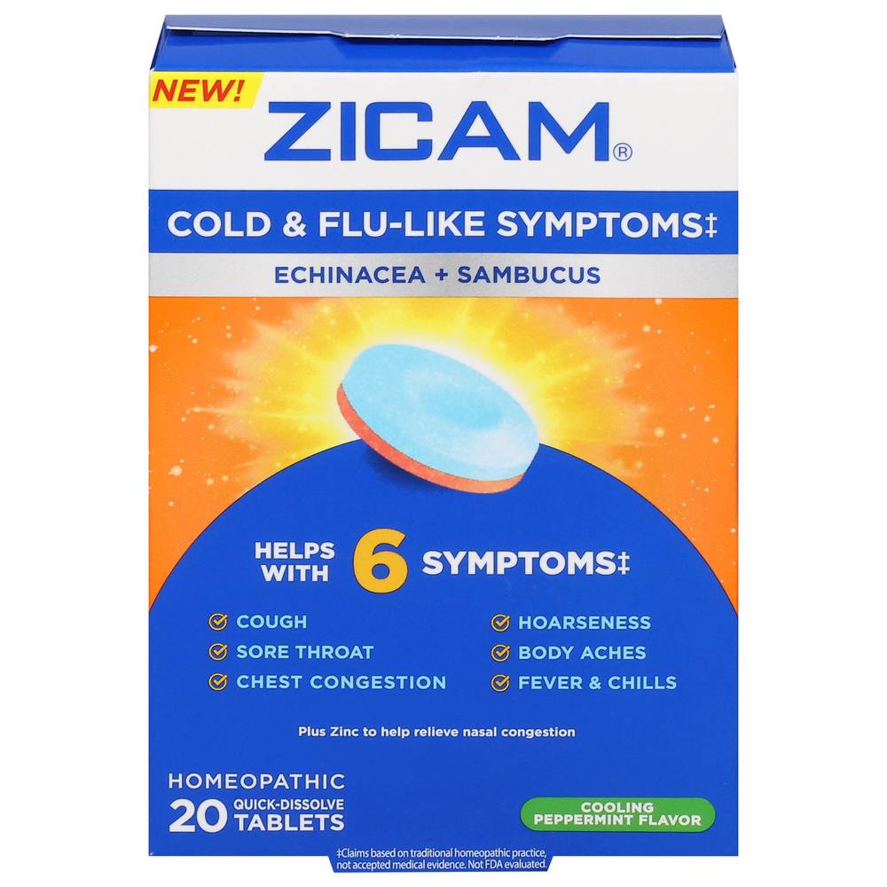 Zicam Cold Flu Symptom Relief (20 ct) (peppermint)