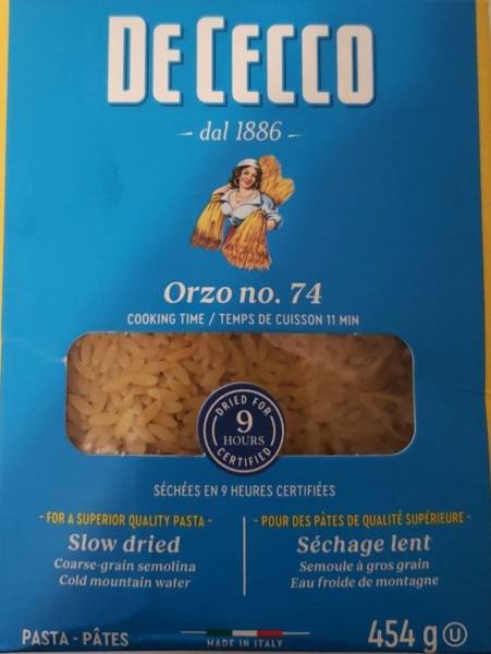 Cecco pasta orzo#74 (caja 454 g)
