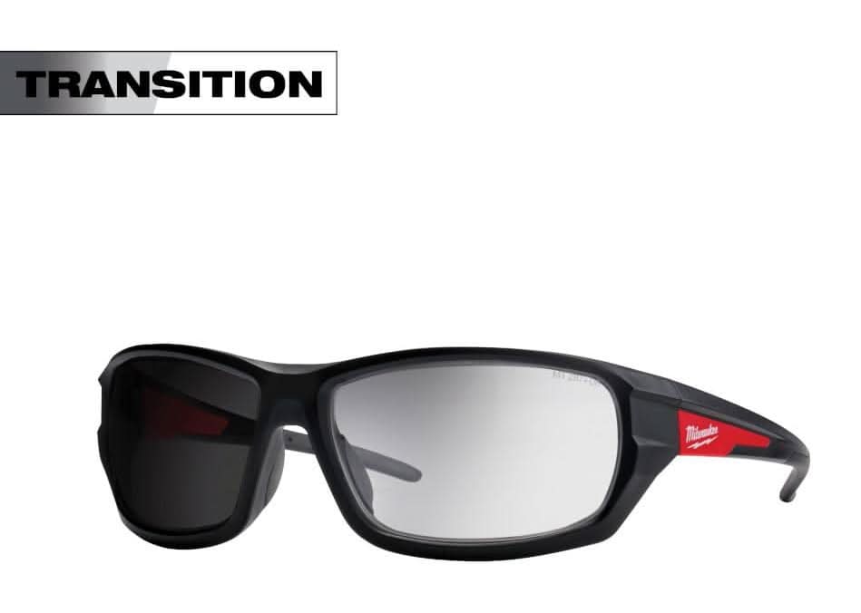 Milwaukee Performance Safety Glasses With Anti-Scratch Transition Lenses