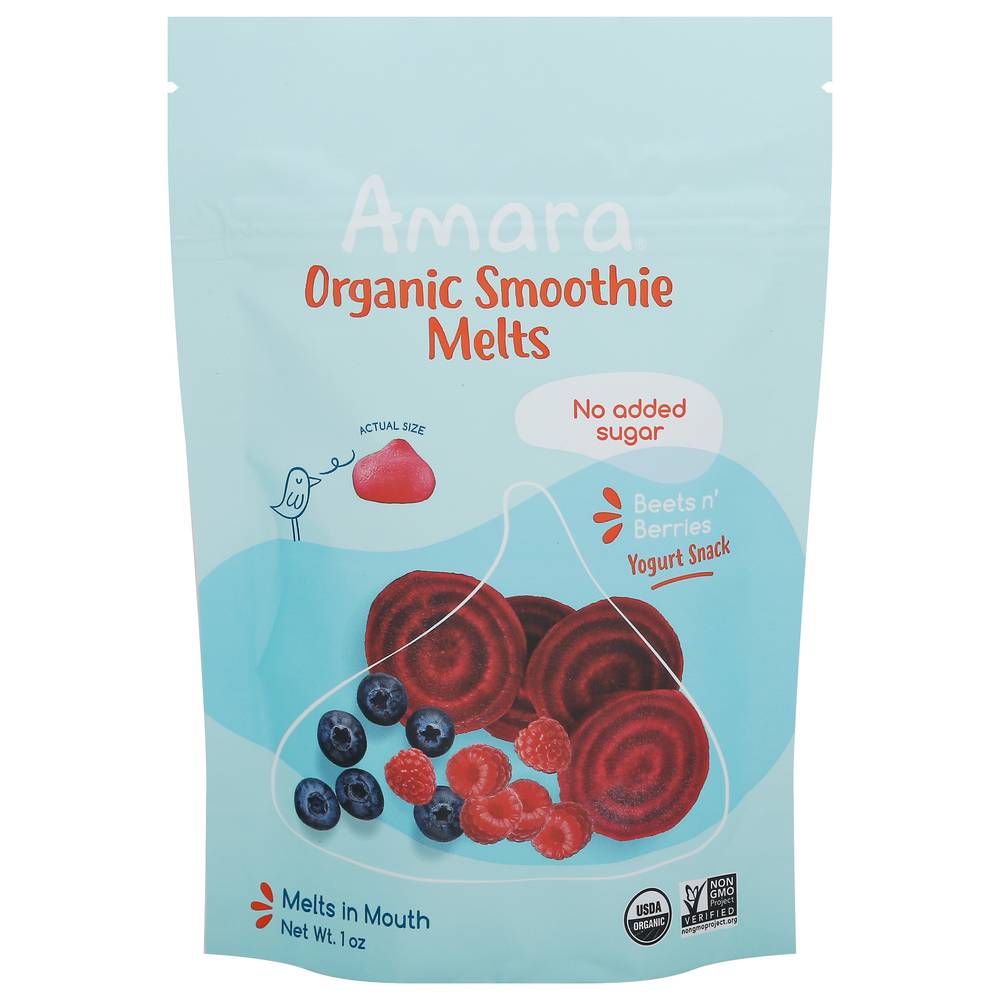 Amara Organic Smoothie Melts Pouch, Beets N' Berries (1 oz)