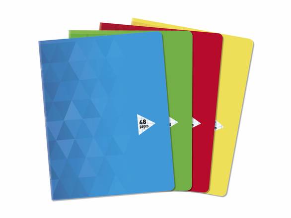 Carrefour - Cahier agrafe seyes 48 pages (17x22 cm)