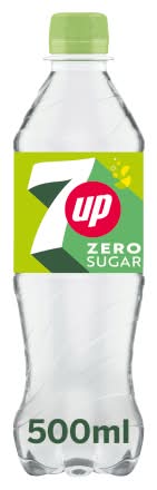 7UP Zero Sugar Soft Drink (500ml)