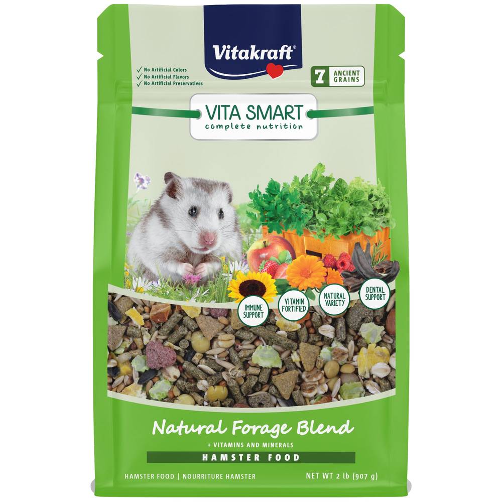 Vitakraft® Vita Smart Complete Nutrition Natural Forage Blend Hamster Food (Color: Assorted, Size: 2 Lb)