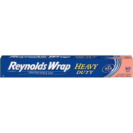 Reynolds Wrap Heavy Duty Aluminum Foil, 50 Sq Ft