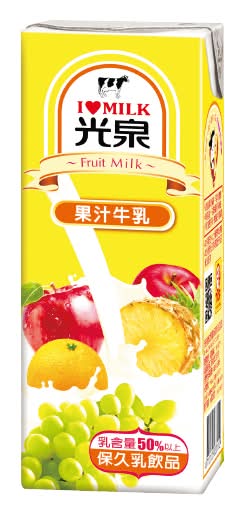 光泉果汁牛乳-200ml <200ml毫升 x 1 x 6Bottle瓶>