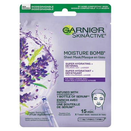 Garnier SkinActive Moisture Bomb Masque super hydratant bonne mine