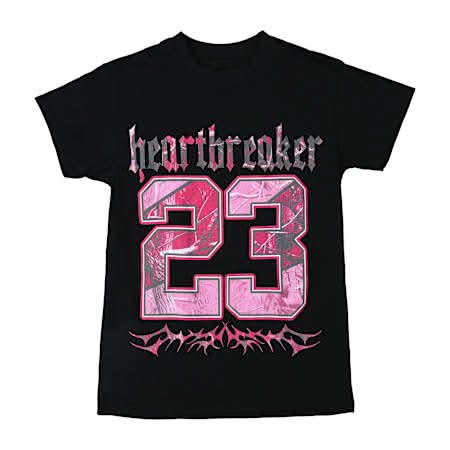 Heartbreaker 23 Graphic Tee Large Black