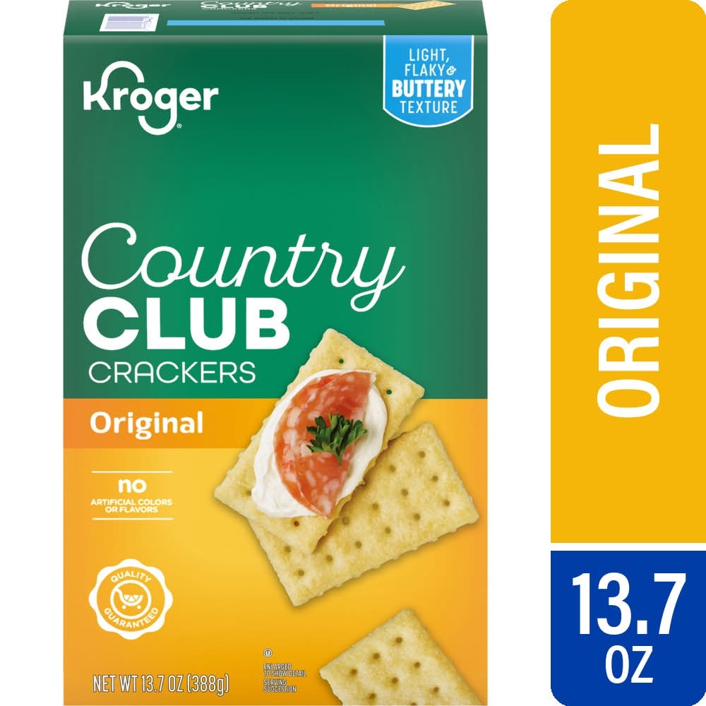 Kroger Country Club Crackers, Original (13.7 oz)