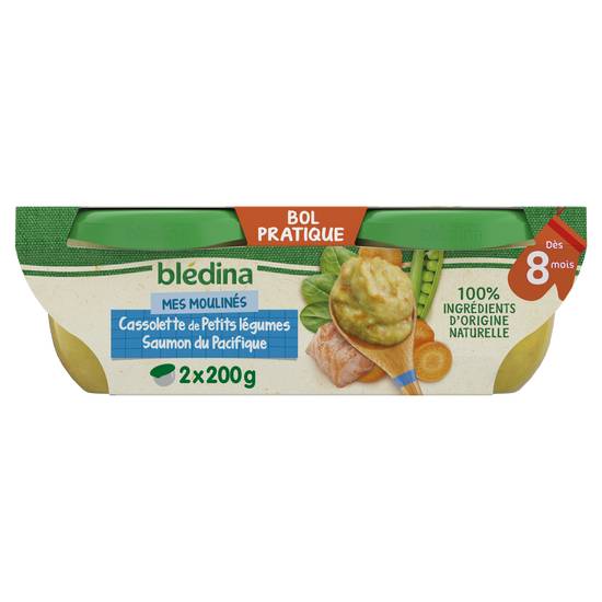 Blédina - Cassolette de petits légumes saumon du pacifique (2 pièces)