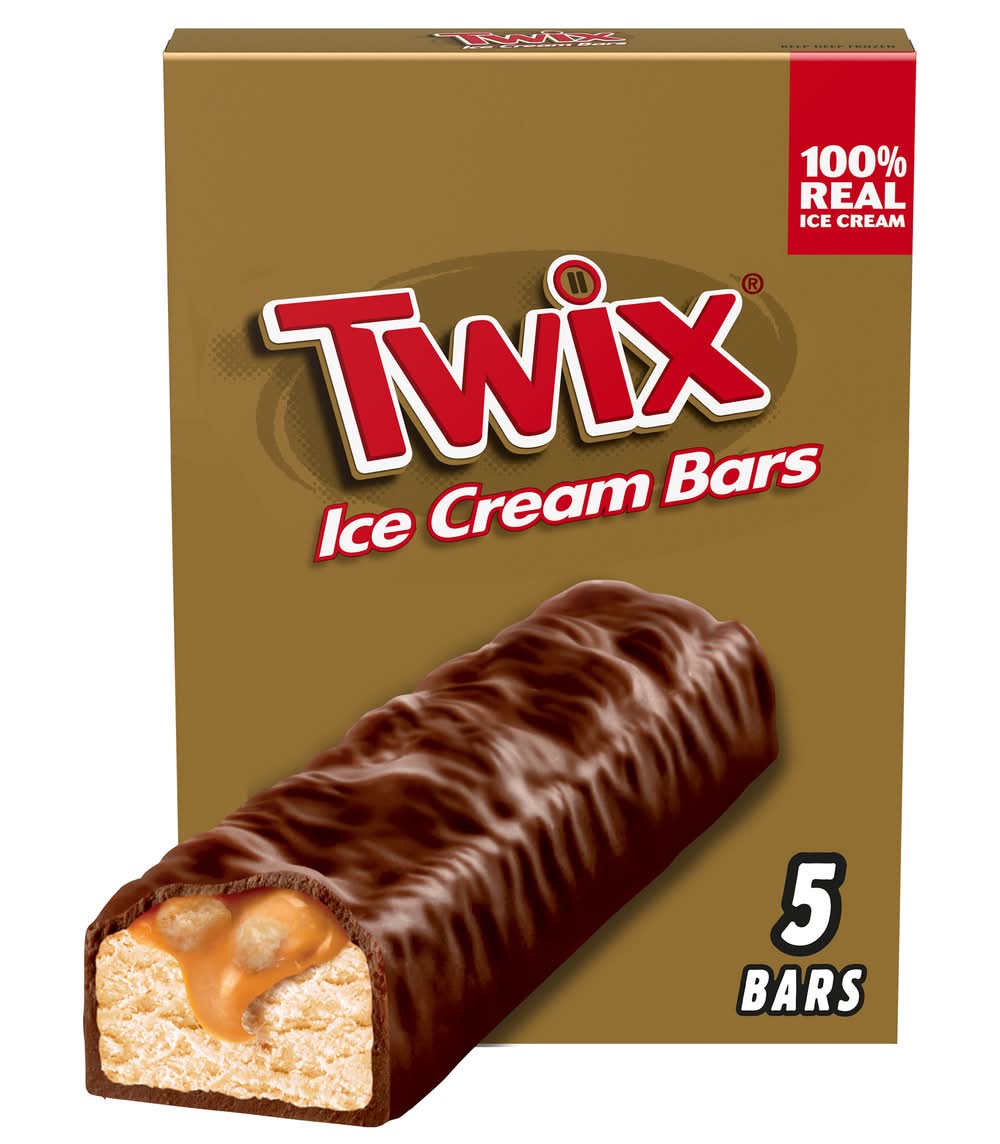 Twix Ice Cream Bars, Vanilla (5 x 1.93 fl oz)
