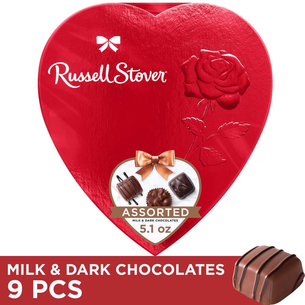Russell Stover Assorted Milk & Dark Chocolates (5.1 oz)