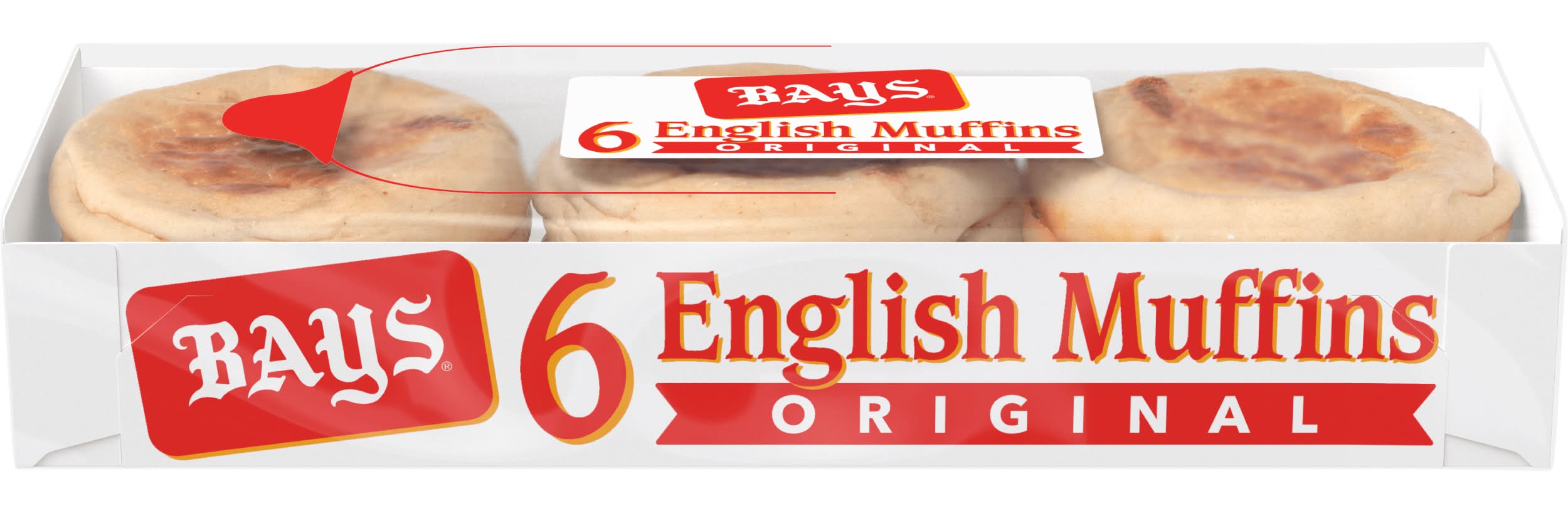 Bays Original English Muffins (12 oz, 6 ct)