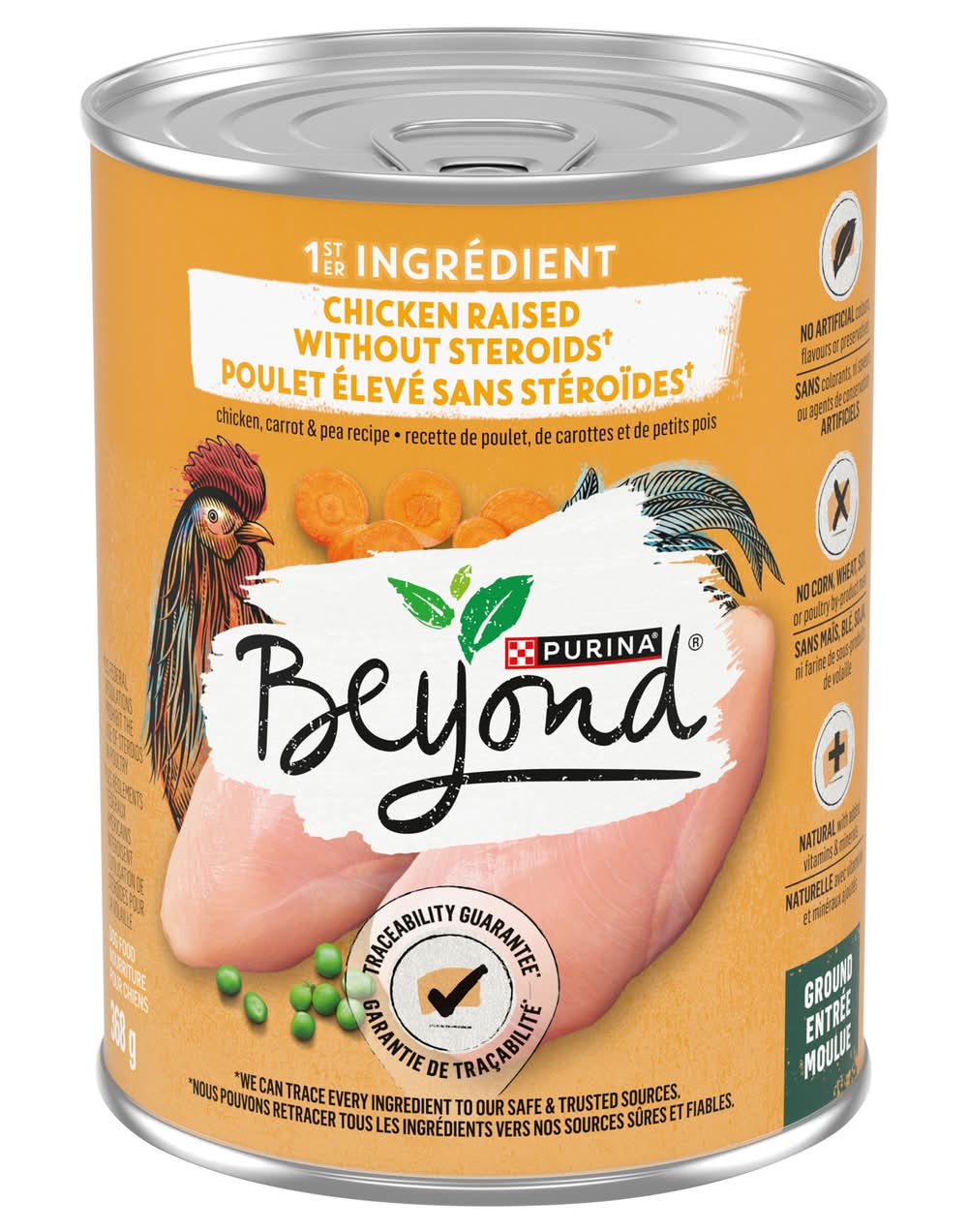 Beyond Purina Grain Free Chicken Carrot & Pea Recipe Wet Dog Food (368 g)