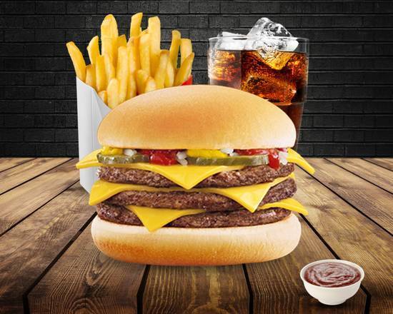Triple Cheese Burger 🍔