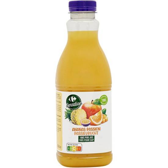 Carrefour Sensation - Pur jus 100% (900 ml) (ananas - passion)