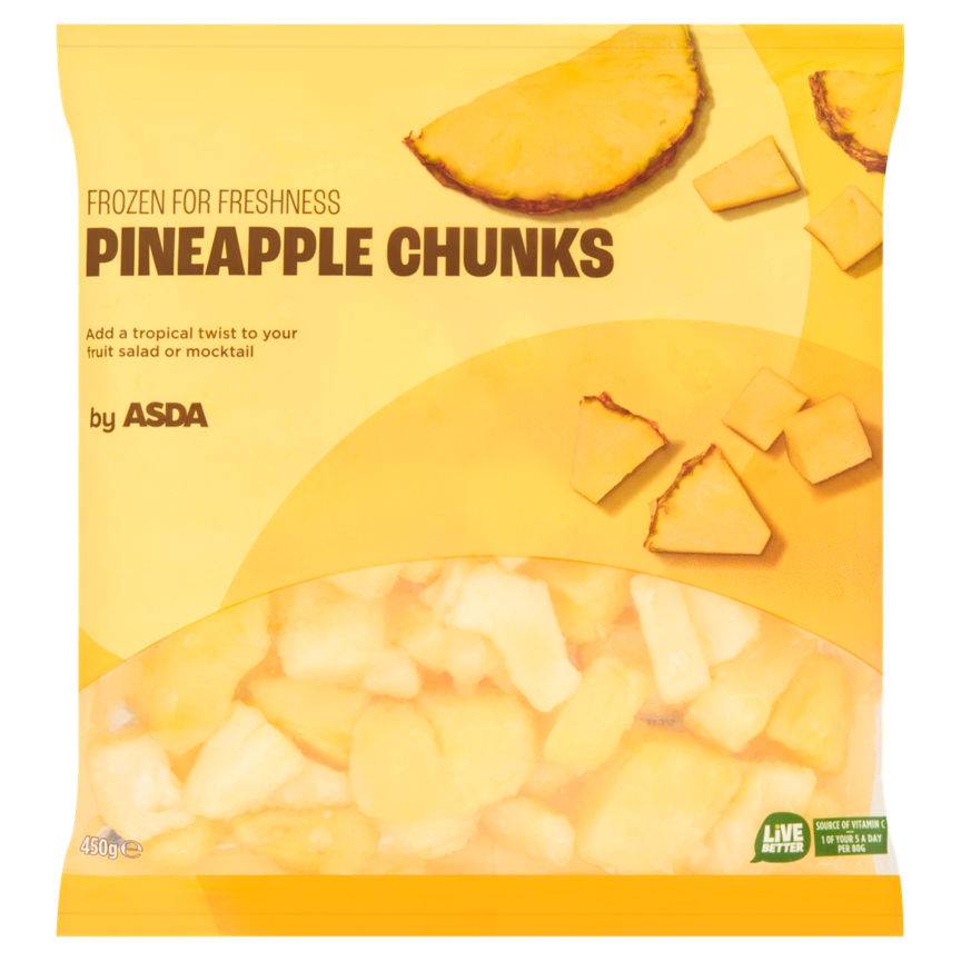 Asda Pineapple Chunks 450g