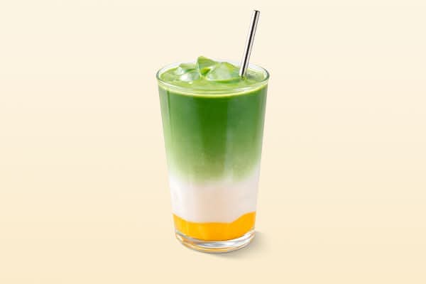 Iced matcha spicy mango