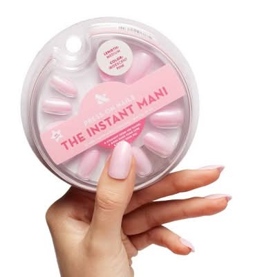 Olive & June The Instant Mani Press-On Nails, M, Iridescent Pink (42 ct)