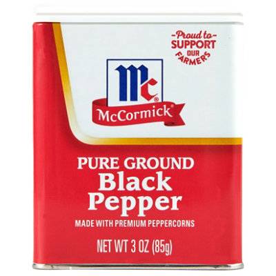 Mccormick Pure Ground Black Pepper - 3 Oz