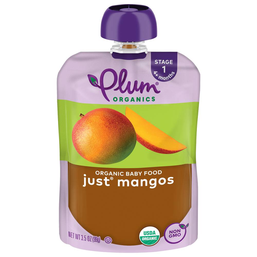 Plum Organics Just Organic Baby Food, Mango (3.5 oz)