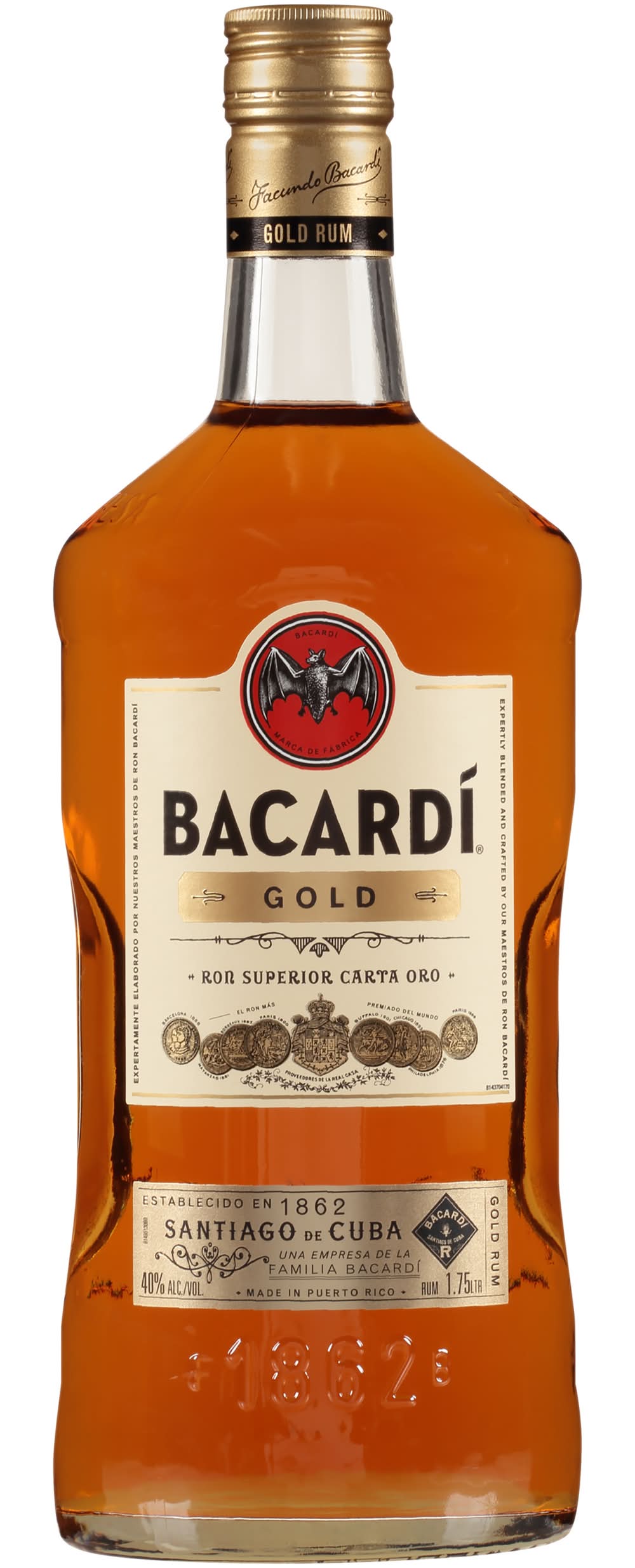 Bacardí Gold Rum (1.75 L)