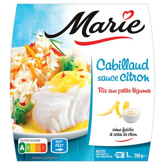 Cabillaud Sauce Citron Marie 290 gr