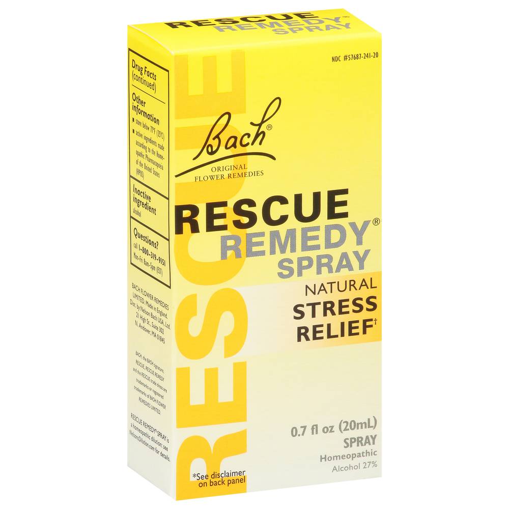 Bach Original Flower Remedies Rescue Remedy Natural Stress Relief Homeopathic Spray