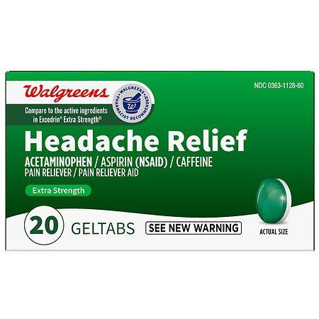 Walgreens Extra Strength Headache Relief Geltabs (20 ct)