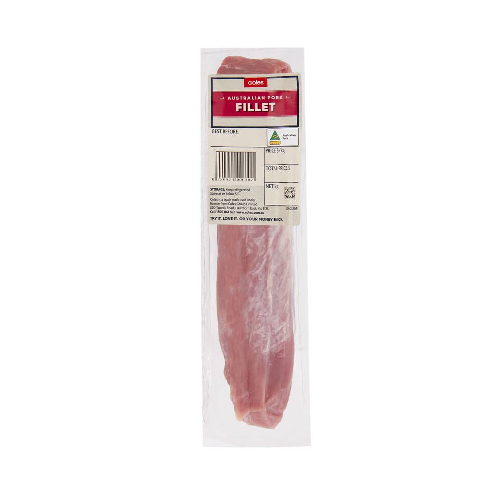 Coles Pork Fillet approx. 400g